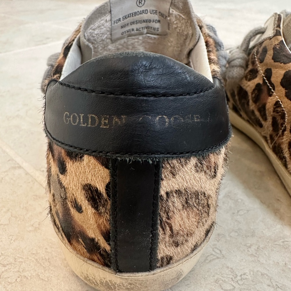 Golden Goose Superstar Leopard Cowhide Sneakers - Picture 7 of 7